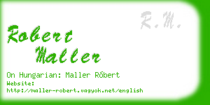 robert maller business card